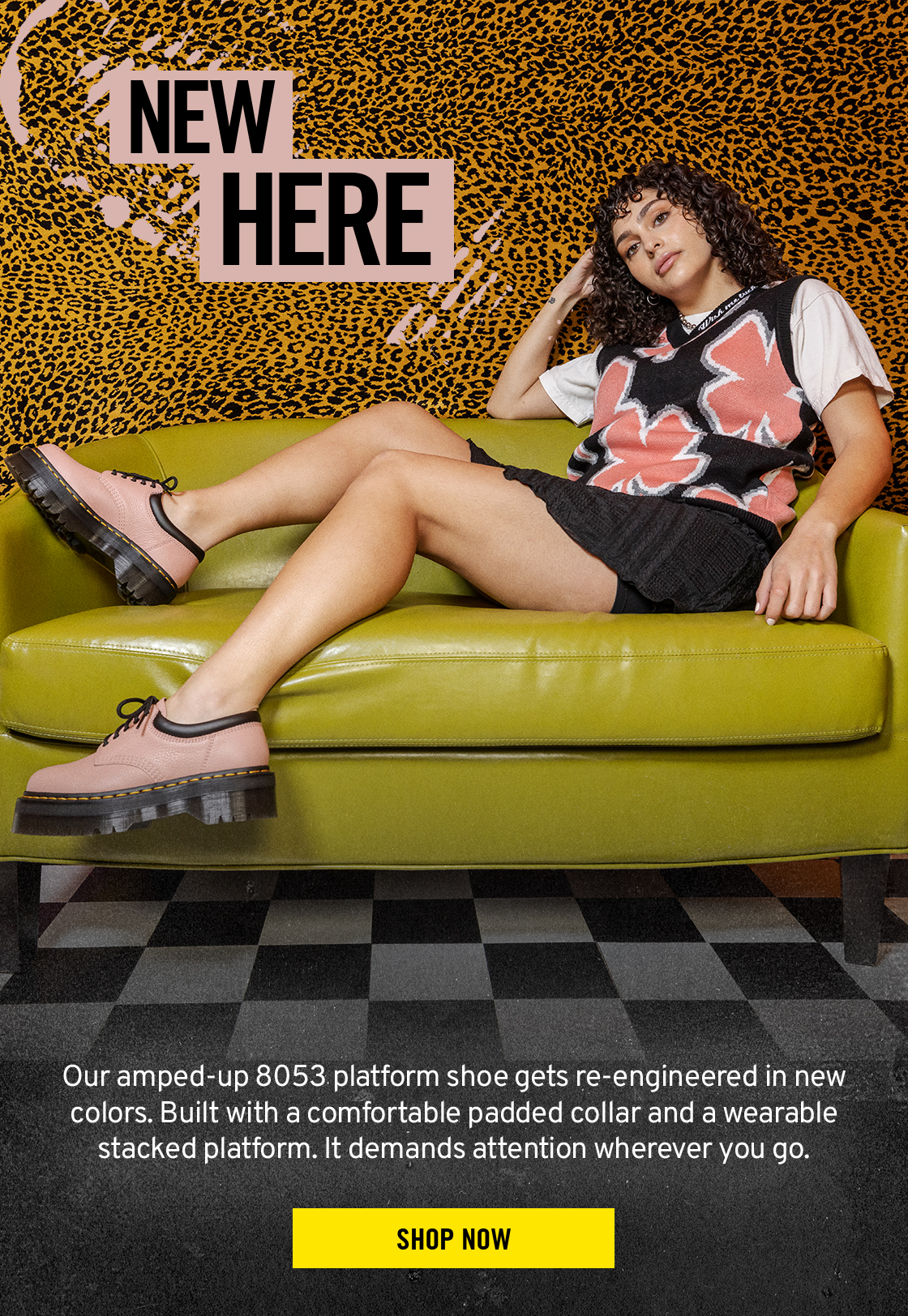 New Here | Our amped-up 8053 platform shoe gets re-engineered in new colors. Built with a comfortable padded collar and a wearable stacked platform. It demands attention wherever you go. | Shop Now