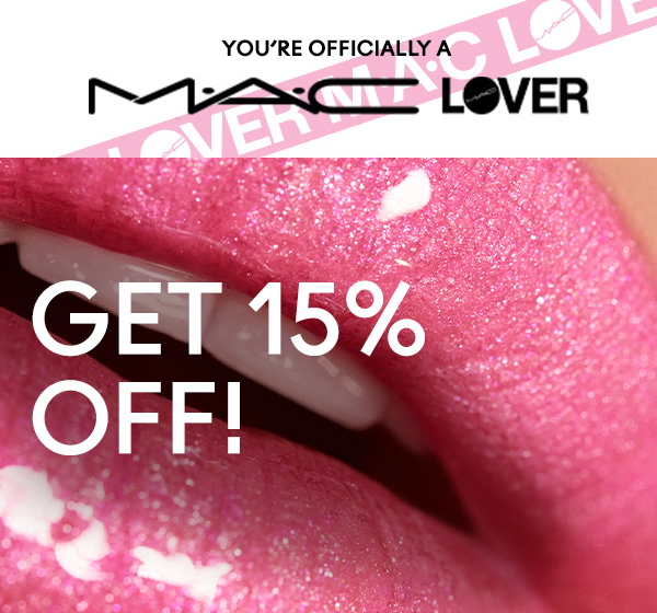MAC | You’re officially a | MAC LOVER | The more you spend, the more loyalty points you’ll earn – and the more rewards you’ll receive. Because each level you reach in this romance – Lover, Devoted, Obsessed – offers all new perks and prizes. 