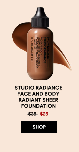 STUDIO RADIANCE FACE AND BODY RADIANT SHEER FOUNDATION
$25
SHOP