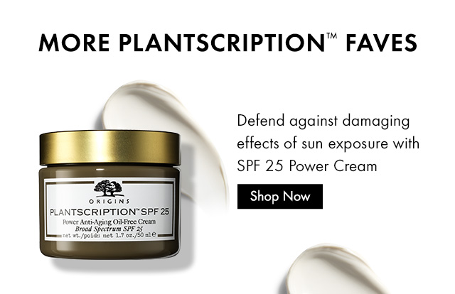 MORE PLANTSCRIPTION FAVES | Defend against damaging effects of sun exposure with SPF 25 Power Cream | Shop Now