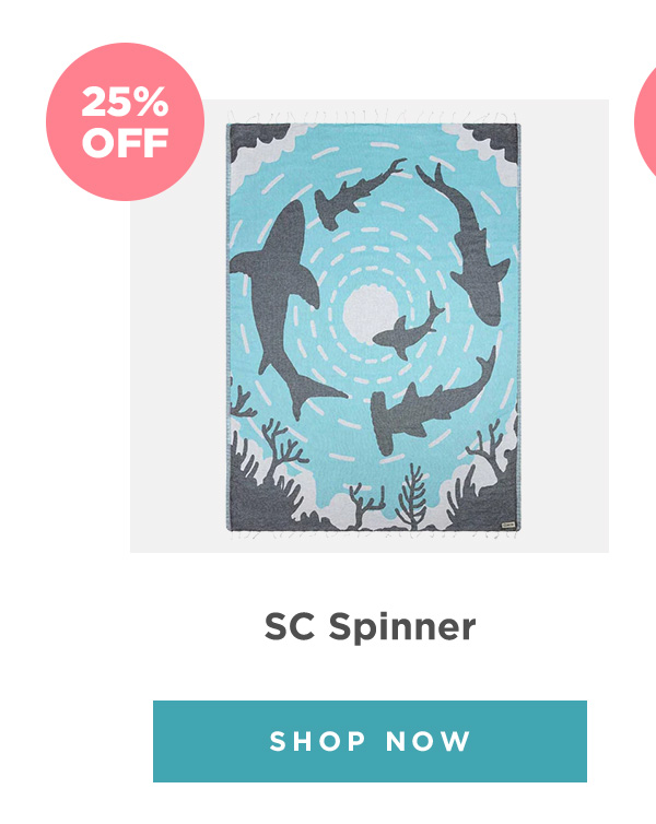 25% OFF - SC Spinner | SHOP NOW