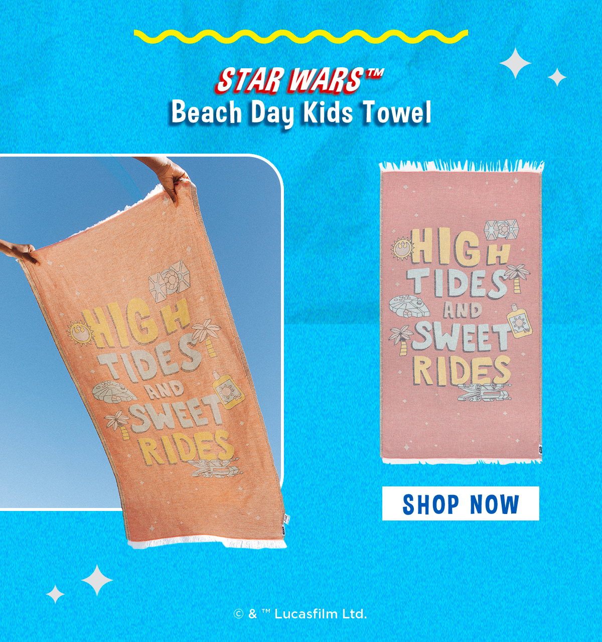STAR WARS™ | Beach Day Kids Towel | Shop Now |  © & ™ Lucasfilm Ltd.