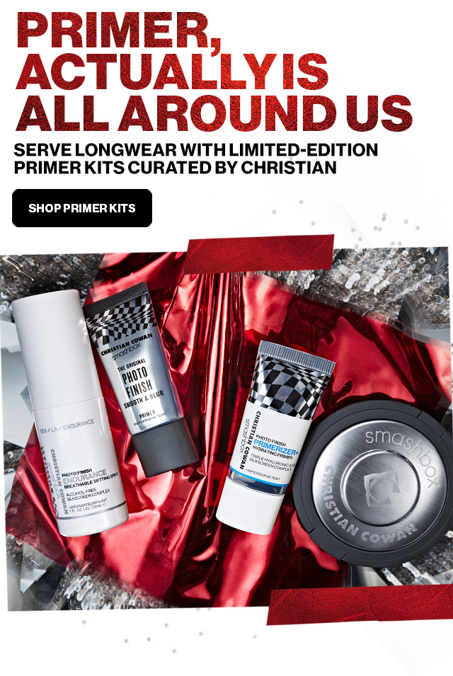 PRIMER, IS ACTUALLY ALL AROUND US | SERVE LONGWEAR WITH LIMITED-EDITION PRIMER KITS CURATED BY CHRISTIAN | SHOP PRIMER KITS