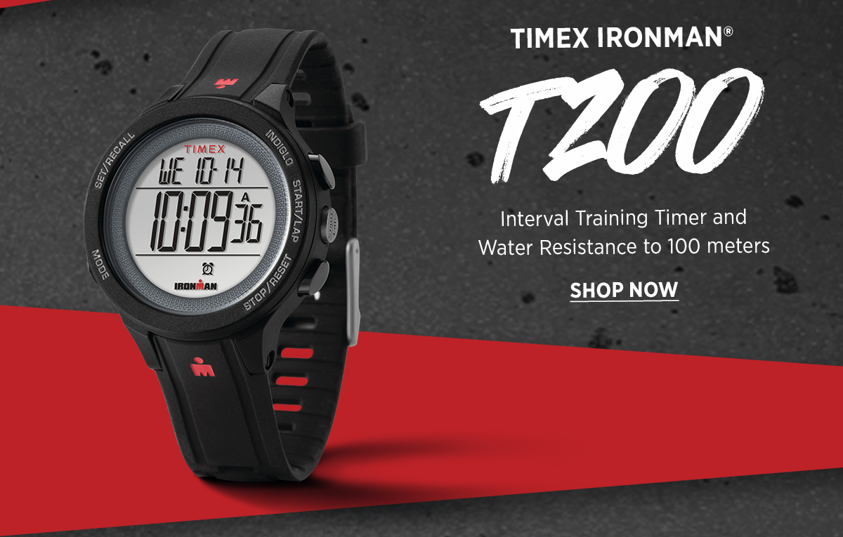 Timex Ironman® T200 | Interval Training Timer and Water Resistance to 100 meters | Shop Now