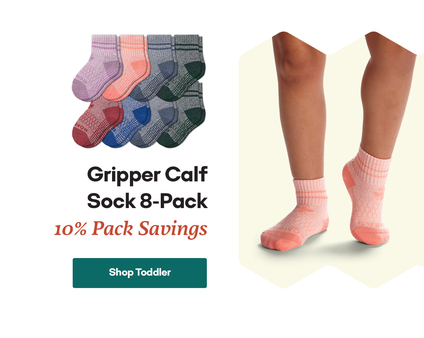 Gripper Calf Sock 8-Pack | 10% Pack Savings | Shop Toddler