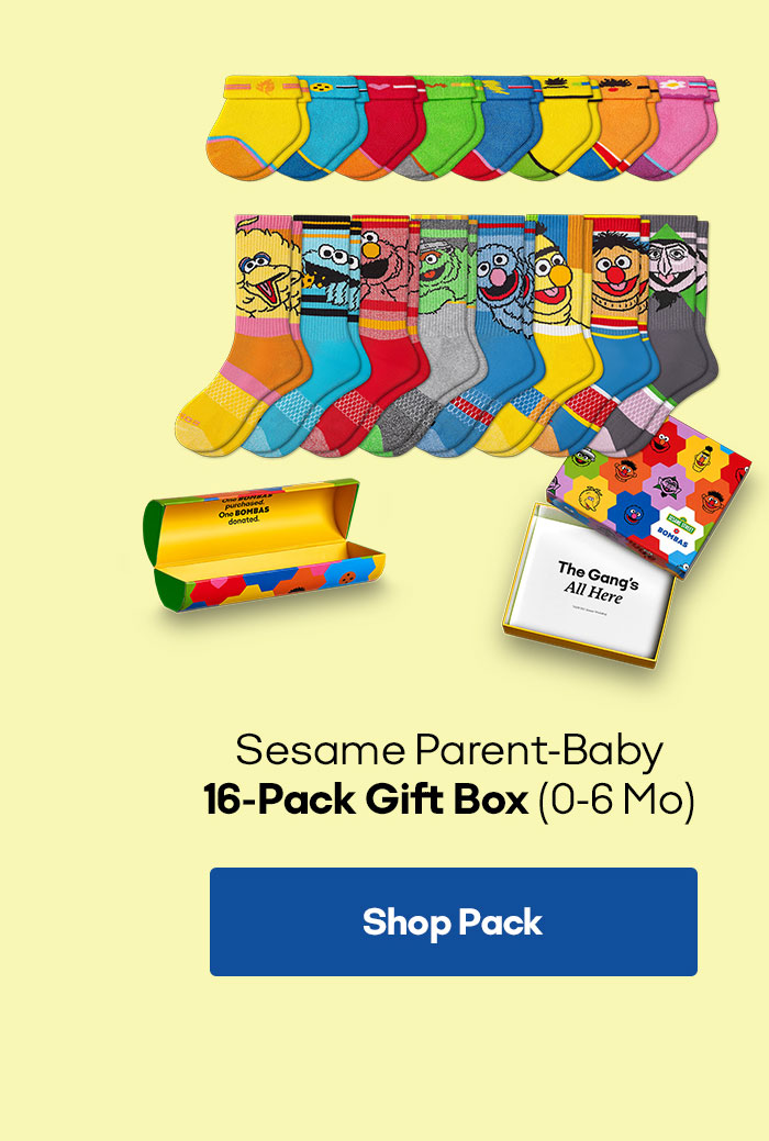 Sesame Parent-Baby 16-Pack Gift Box (0-6 Mo) | Shop Pack