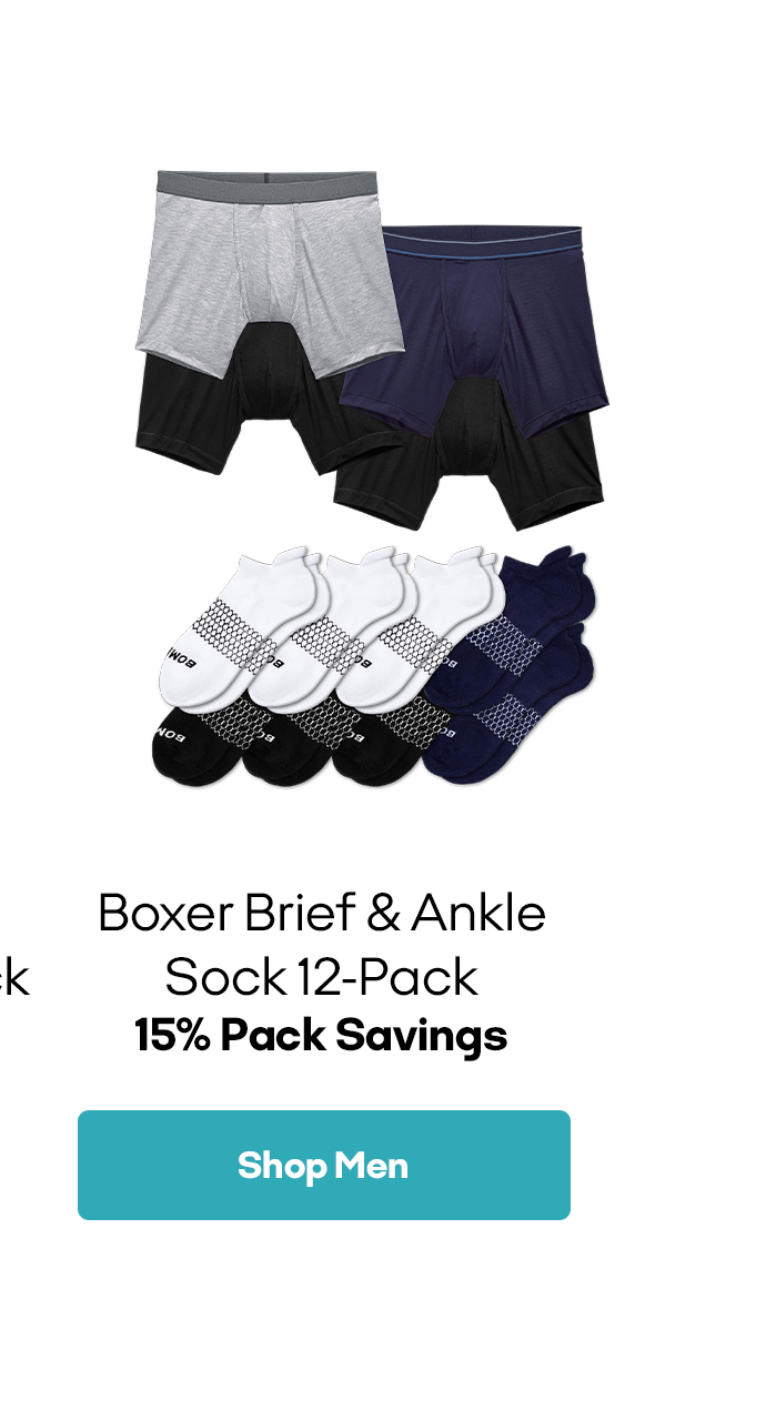 Boxer Brief & Ankle Sock 12-Pack 15% Pack Savings | Shop Men
