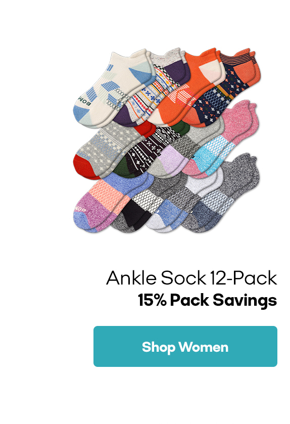 Ankle Sock 12-Pack | 15% Pack Savings | Shop Women
