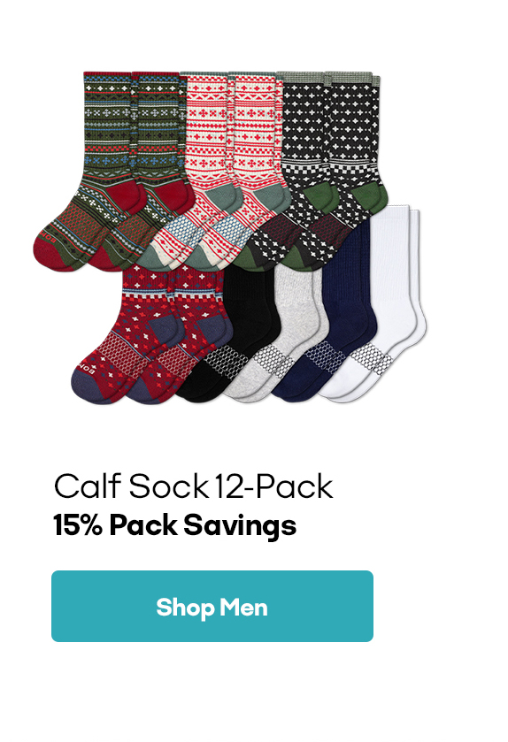 Calf Sock 12-Pack 15% Pack Savings | Shop Men