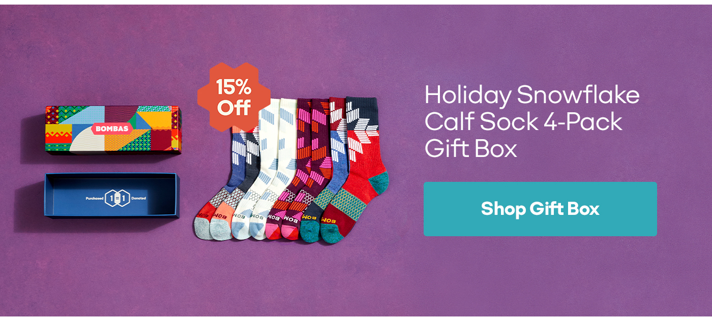 Holiday Snowflake Calf Sock 4-Pack Gift Box | Shop Gift Box
