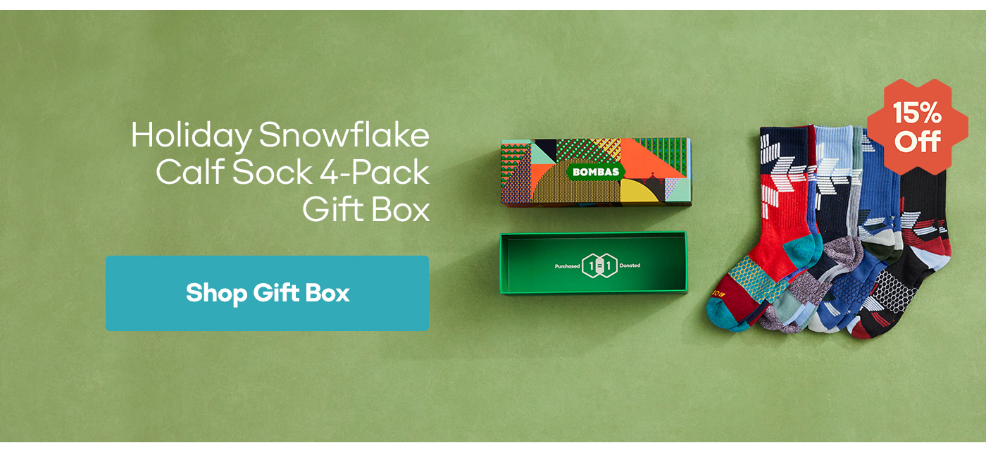 Holiday Snowflake Calf Sock 4-Pack Gift Box | Shop Gift Box