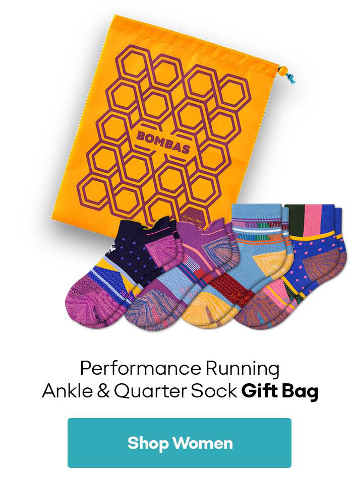 Performance Running Ankle & Quarter Sock Gift Bag | Shop Women
