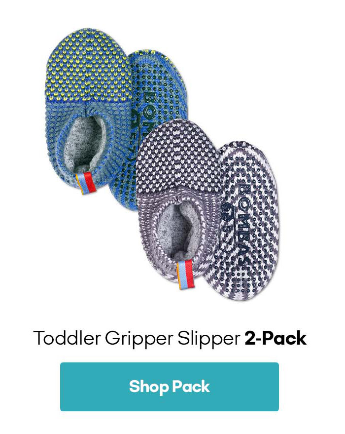 Toddler Gripper Slipper 2-Pack | Shop Pack