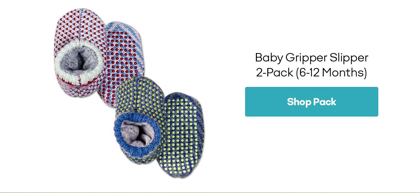 Baby Gripper Slipper 2-Pack (6-12 months) | Shop Pack