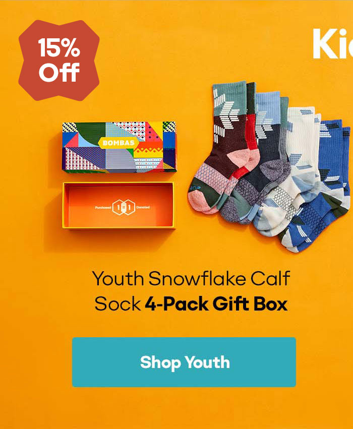 Youth Snowflake Calf Sock 4-Pack Gift Box | Shop Youth