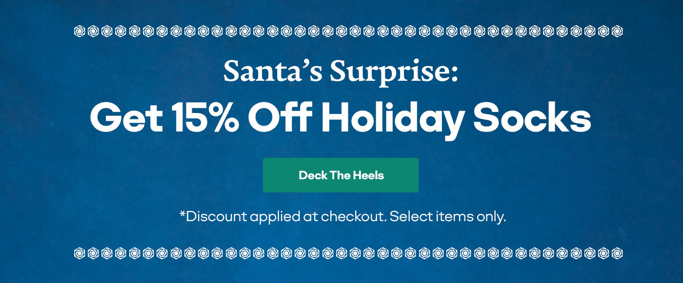 Get 15% Off Holiday Socks | Deck The Heels