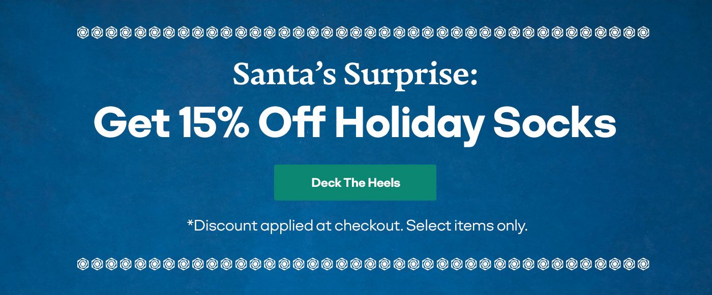 Get 15% off Holiday Socks | Deck the Heels
