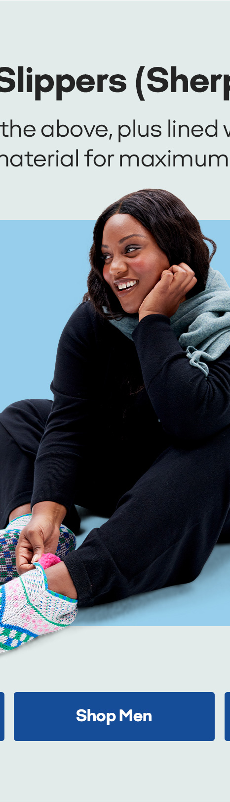 Gripper Slippers (Sherpa Lined) | Shop Men