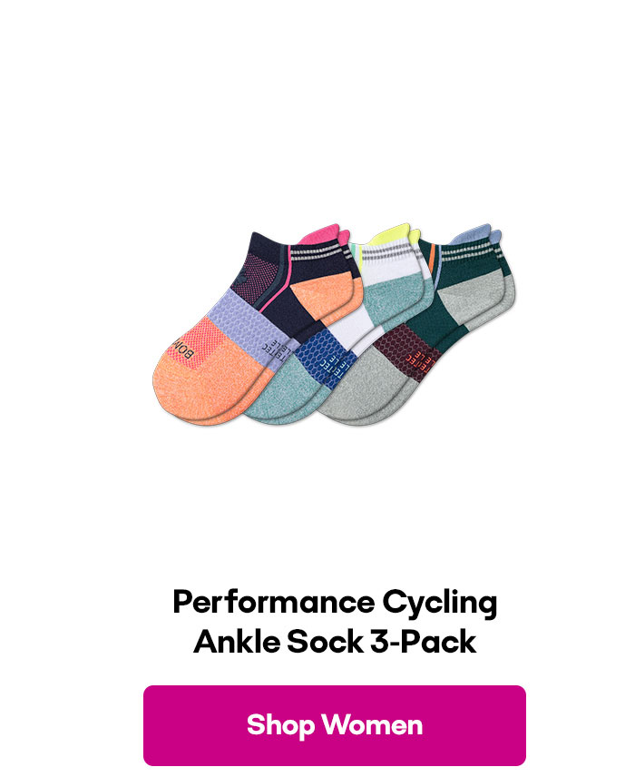 Performance Cycling Ankle Sock 3-Pack | Shop Women