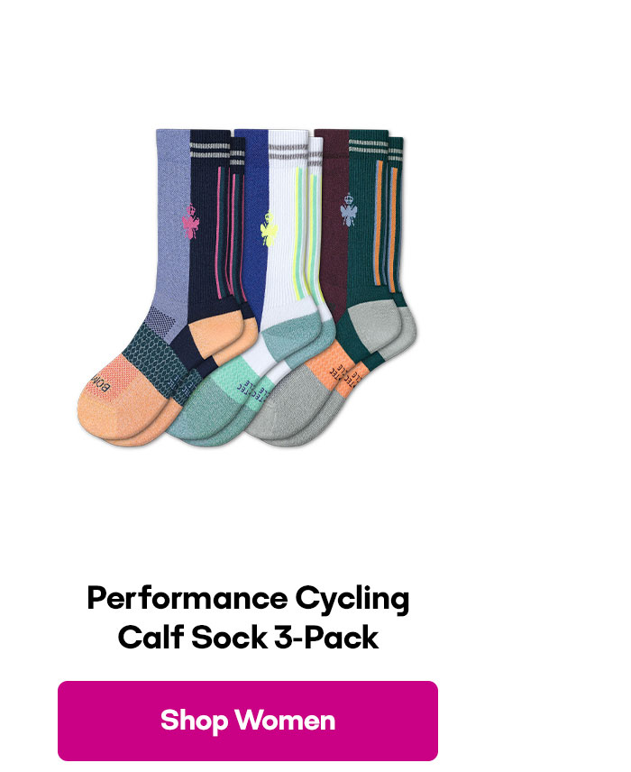 Performance Cycling Calf Sock 3-Pack | Shop Women