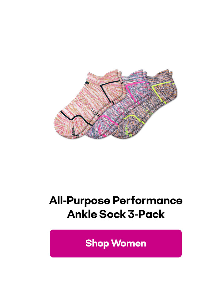 All-Purpose Performance Ankle Sock 3-Pack | Shop Women