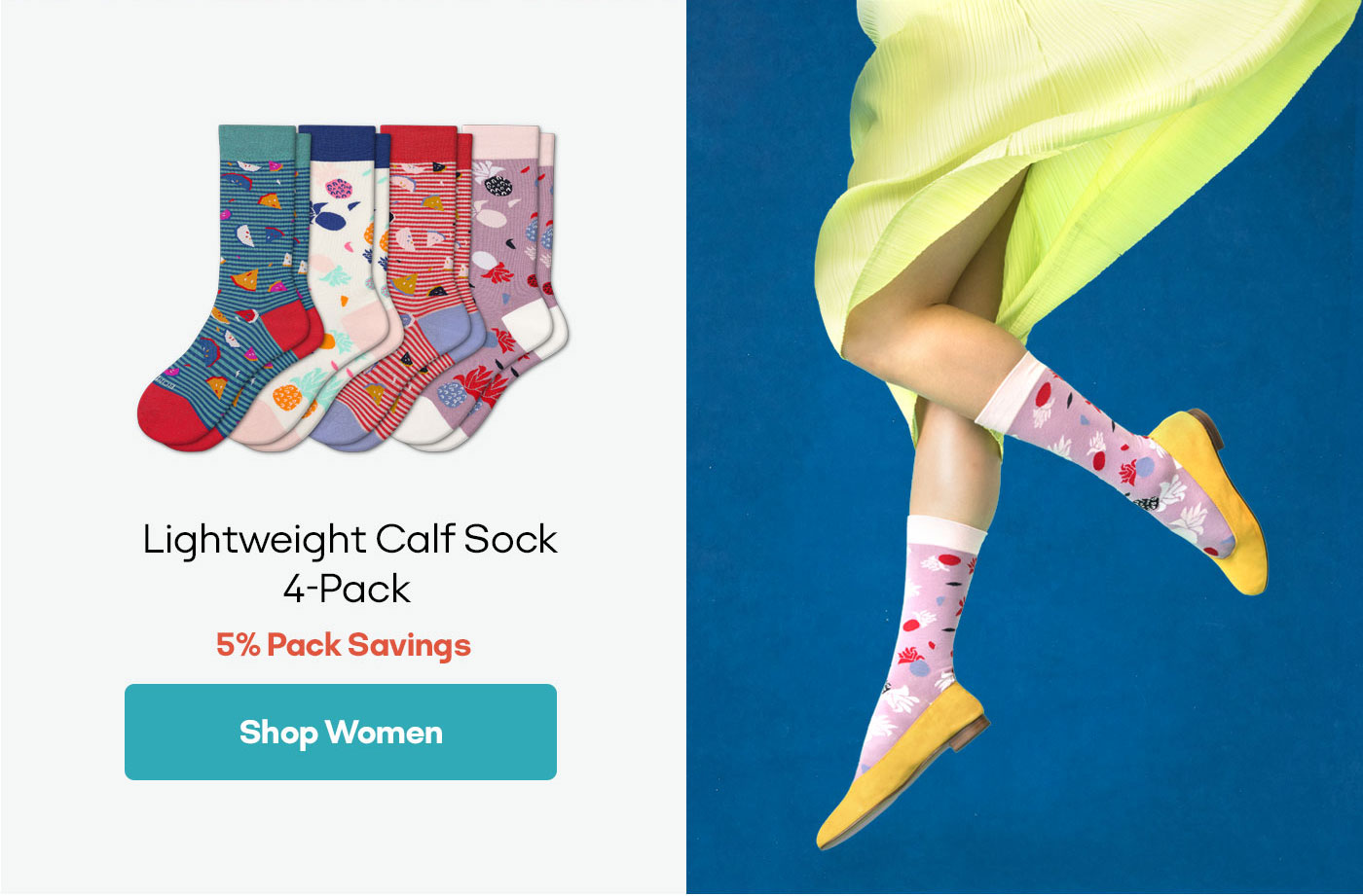 Lightweight Calf Sock 4-Pack | Shop Women