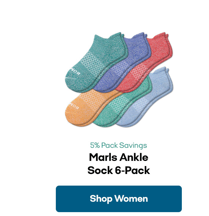 Marls Ankle Sock 6-Pack | Shop Women