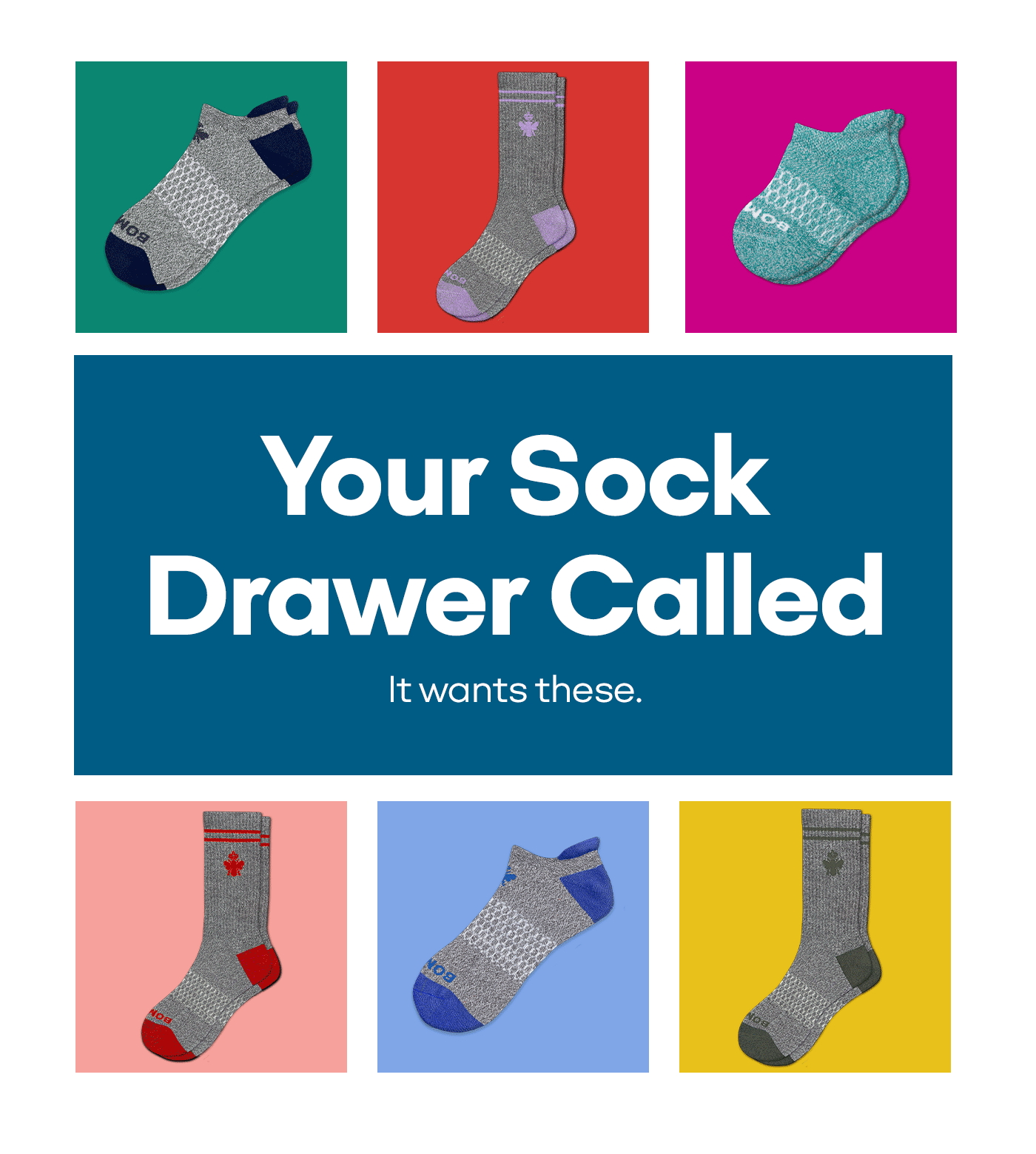 Your Sock Drawer Called | It wants these.