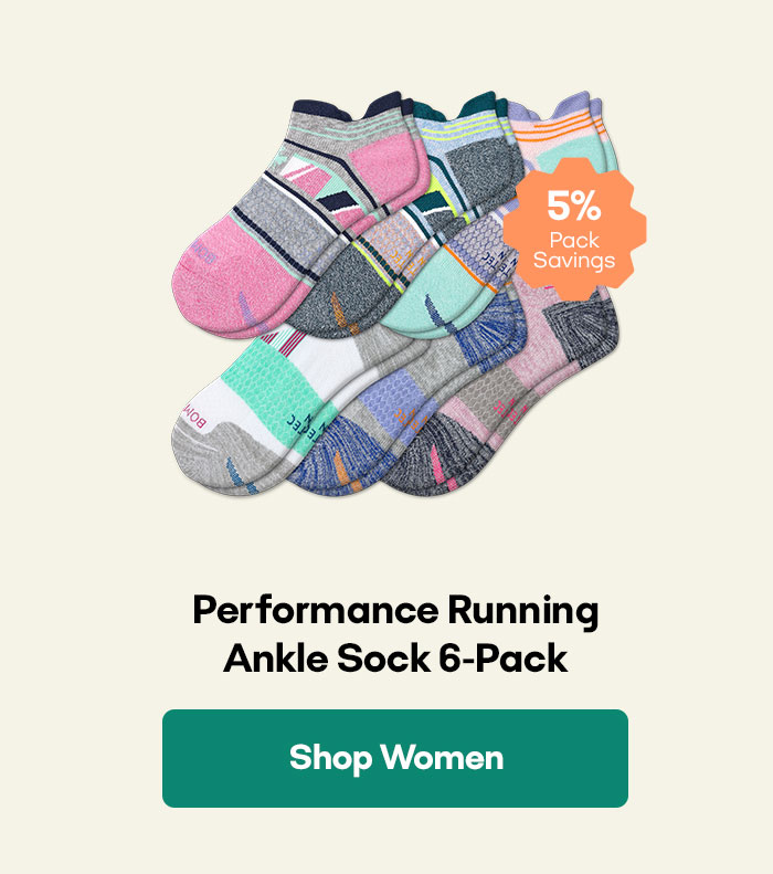 Performance Running Ankle Sock 6-Pack | Shop Women