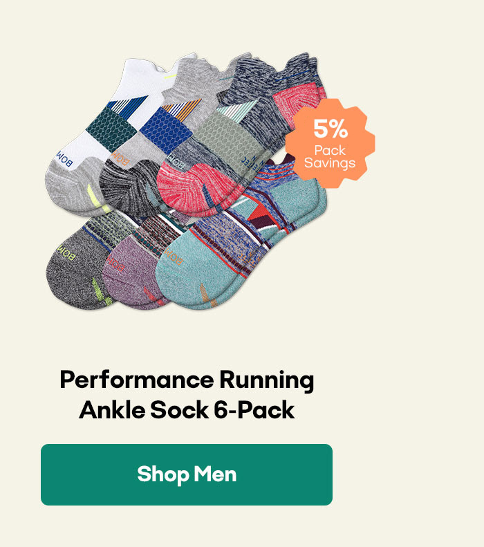 Performance Running Ankle Sock 6-Pack | Shop Men