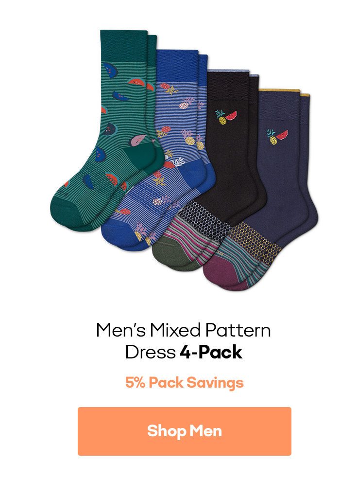 Men's Mixed Pattern Dress 4-Pack 5% Pack Savings Shop Men