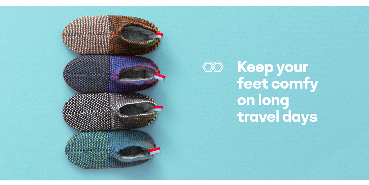 Keep your feet comfy on long travel days
