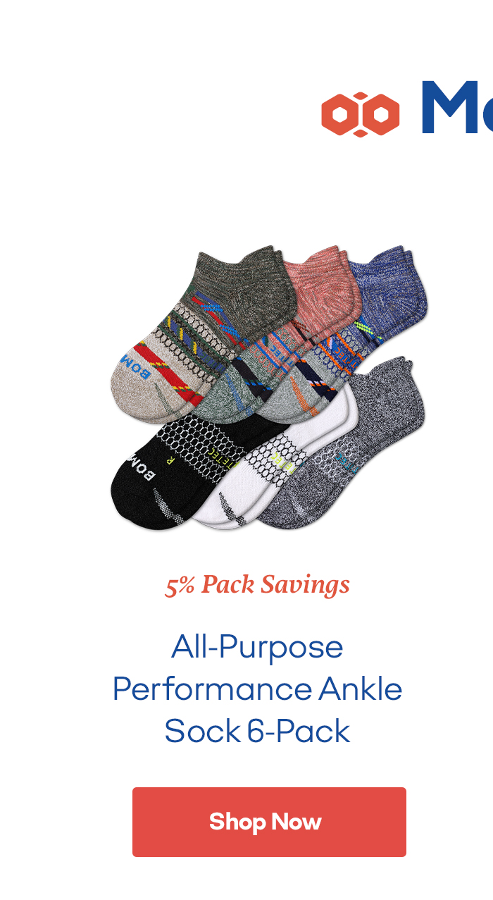 All-Purpose Performance Ankle Sock 6-Pack