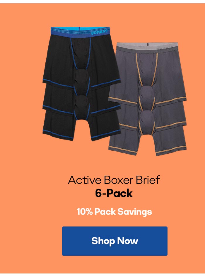 Active Boxer Brief 6-Pack 10% Pack Savings Shop Now