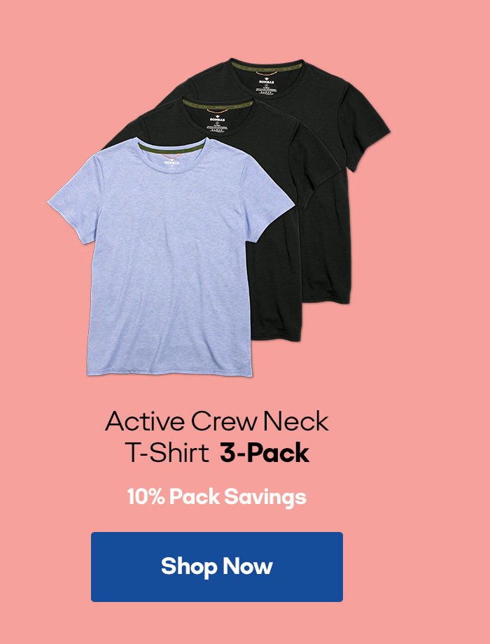 Active Crew Neck T-Shirt 3-Pack 10% Pack Savings Shop Now