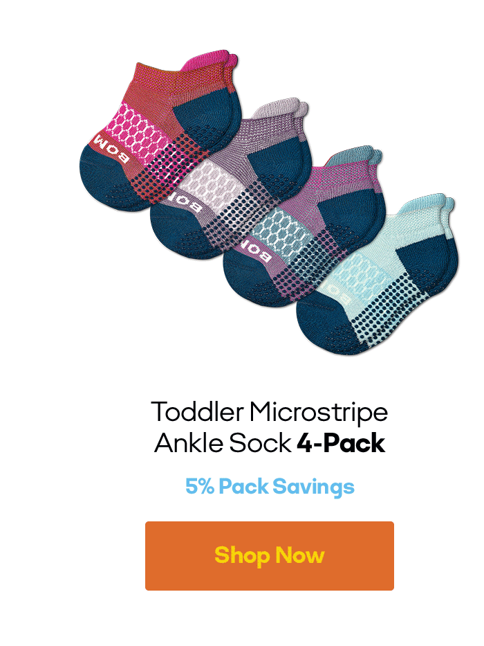 Toddler Microstripe Ankle Sock 4-Pack 5% Pack Savings Shop Now