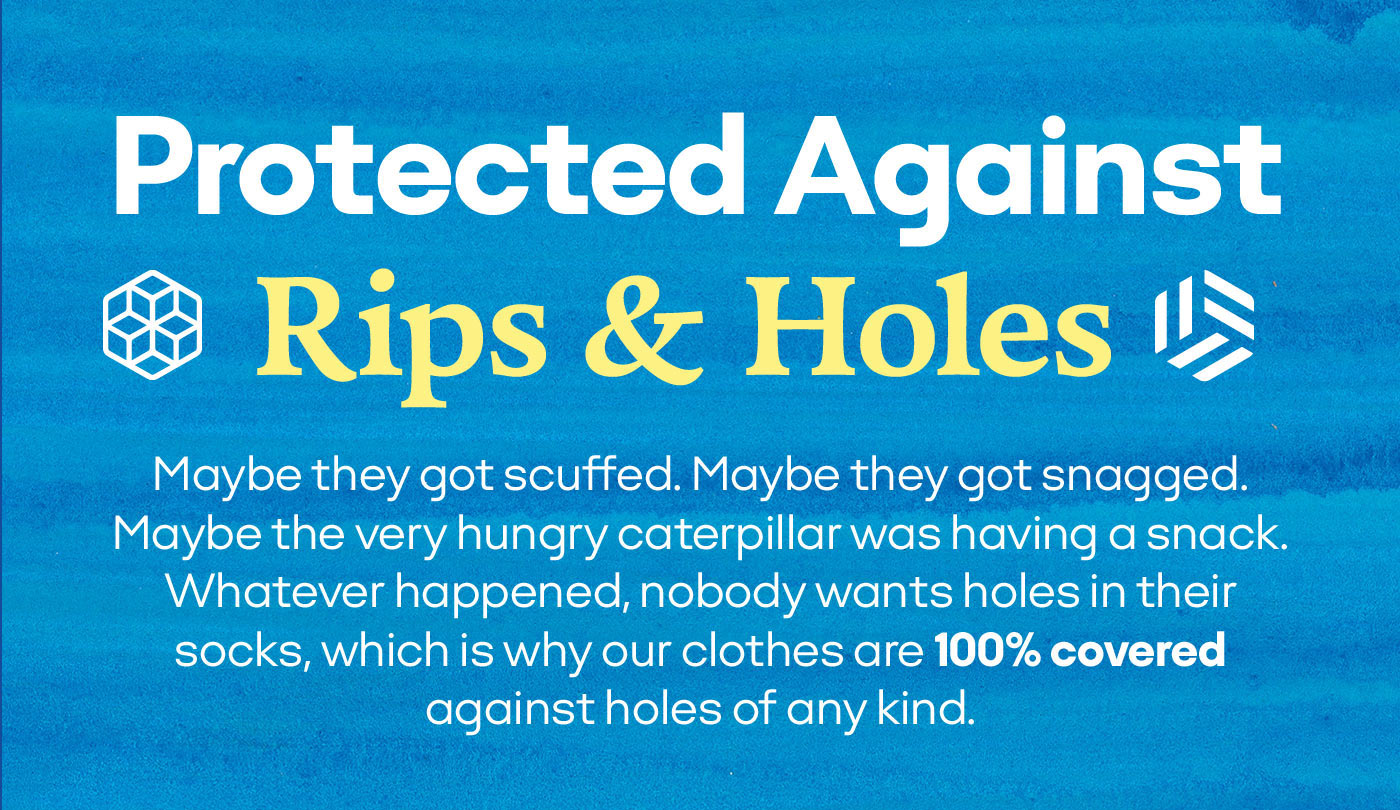 Protected Against Rips & Holes