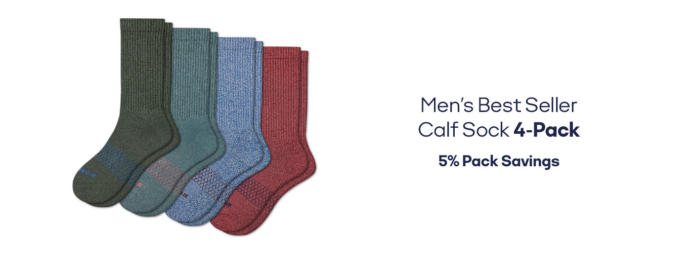 Men's Best Seller Calf Sock 4-Pack