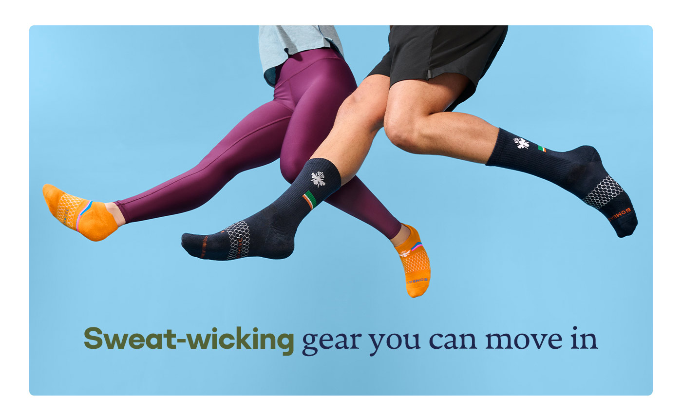 Sweat-wicking gear you can move in