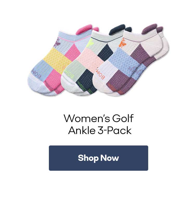 Women's Golf Ankle Sock 3-Pack