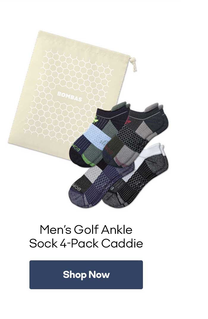 Men's Golf Ankle Sock 4-Pack Caddie