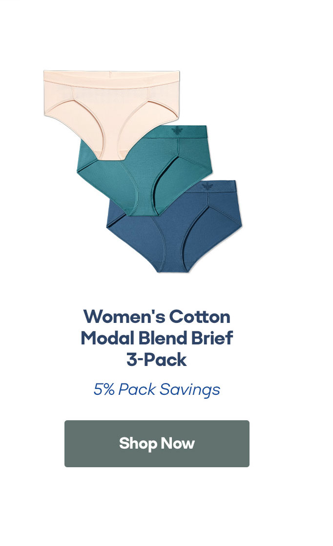Women's Cotton Modal Blend Brief 3-Pack