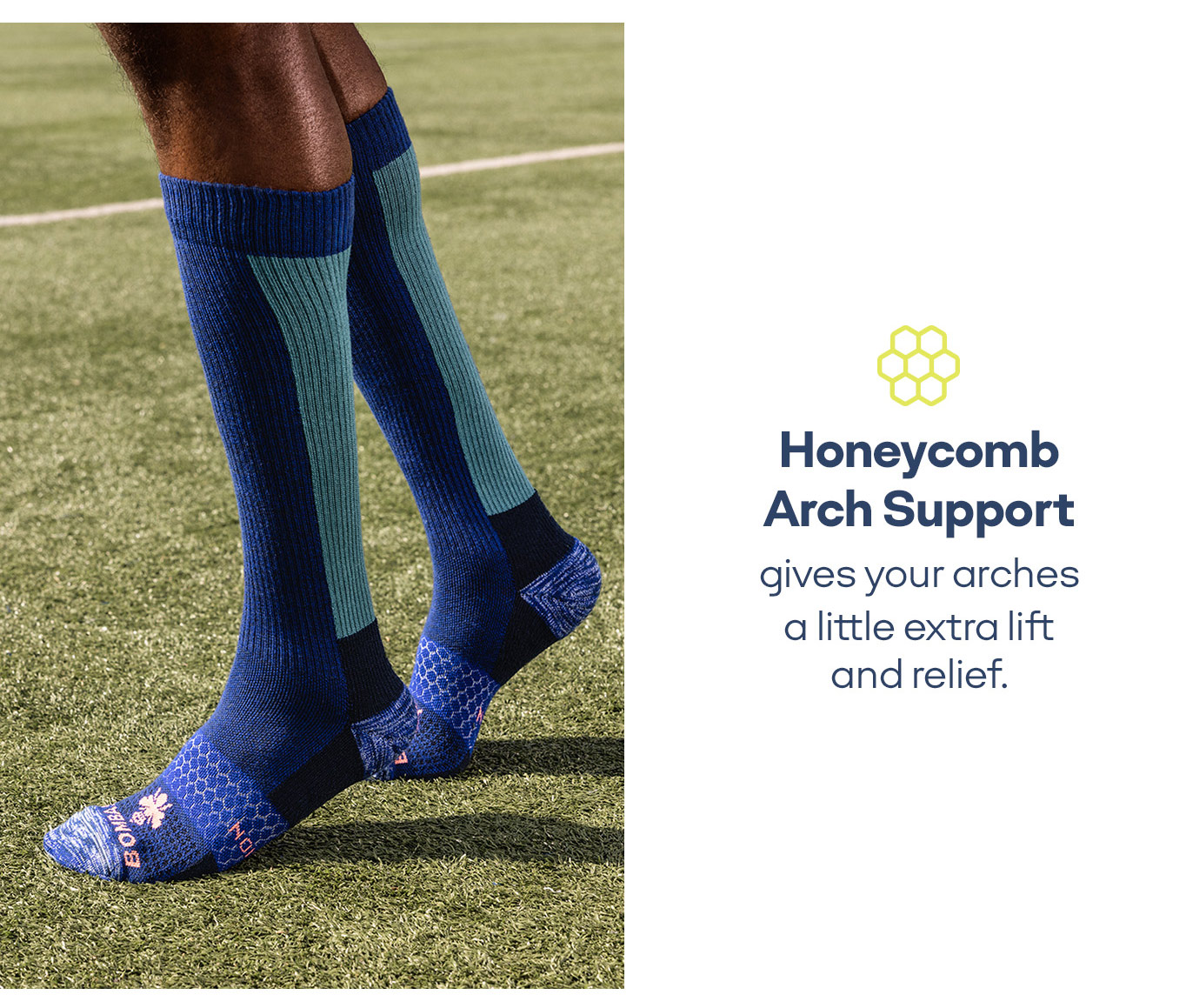 Honeycomb Arch Support gives your arches a little extra lift and relief.