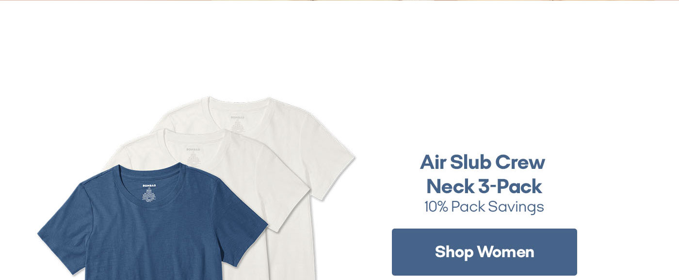 Women's Air Slub Crew Neck T-Shirt 3-Pack