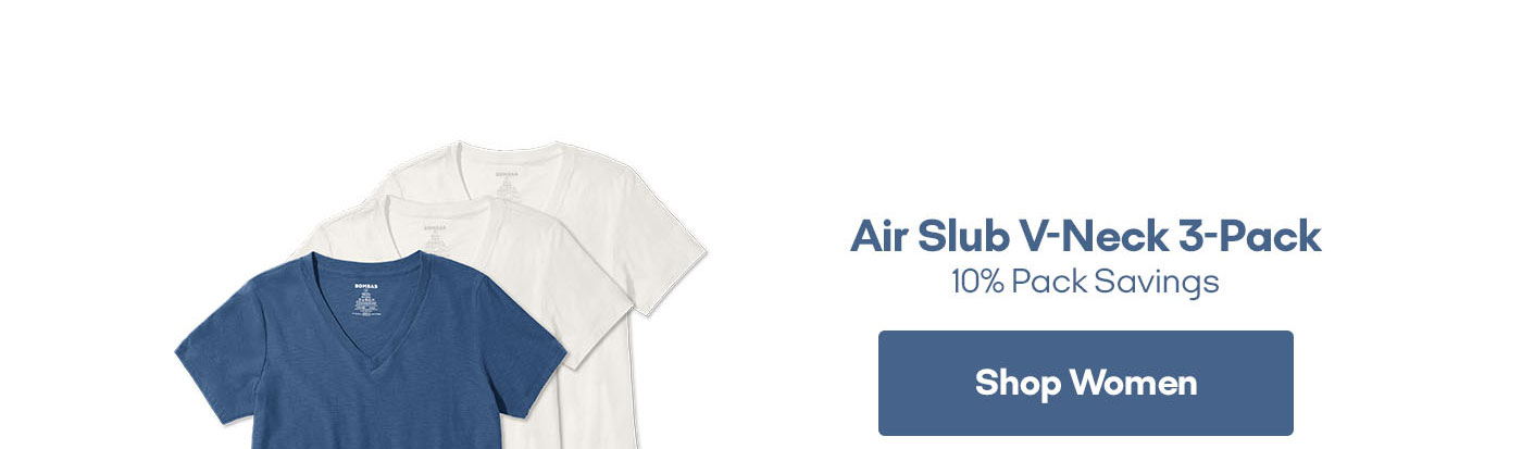 Women's Air Slub V-Neck T-Shirt 3-Pack