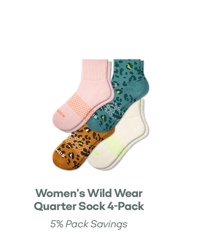 Women's Wild Wear Quarter Sock 4-Pack