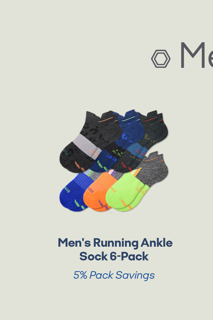 Men's Running Ankle Sock 6-Pack