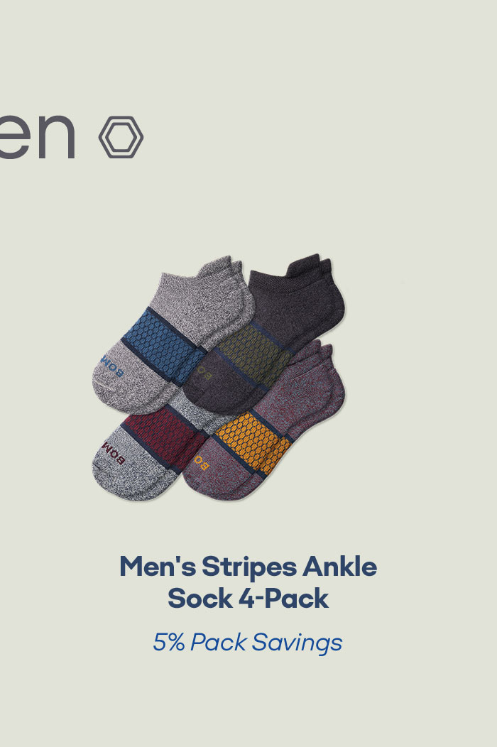 Men's Stripes Ankle Sock 4-Pack