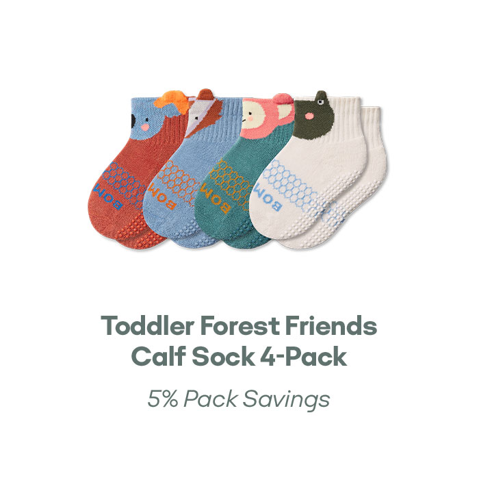 Toddler Forest Friends Calf Sock 4-Pack