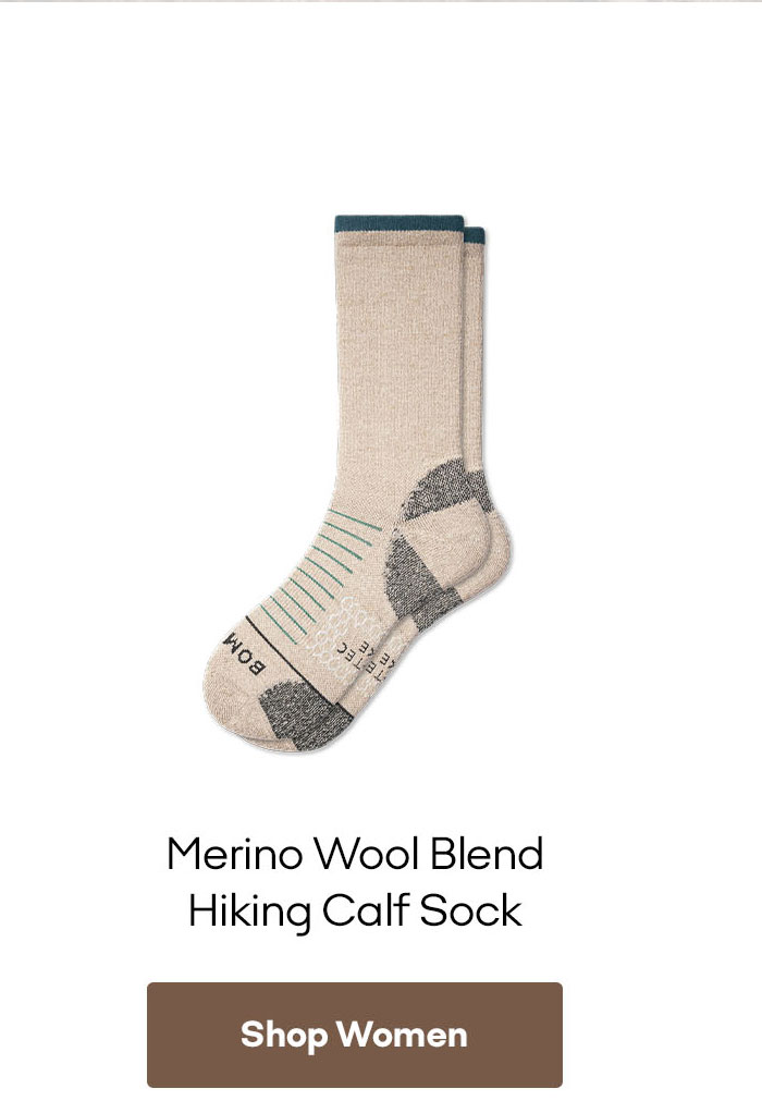 Women's Merino Wool Blend Hiking Calf Socks
